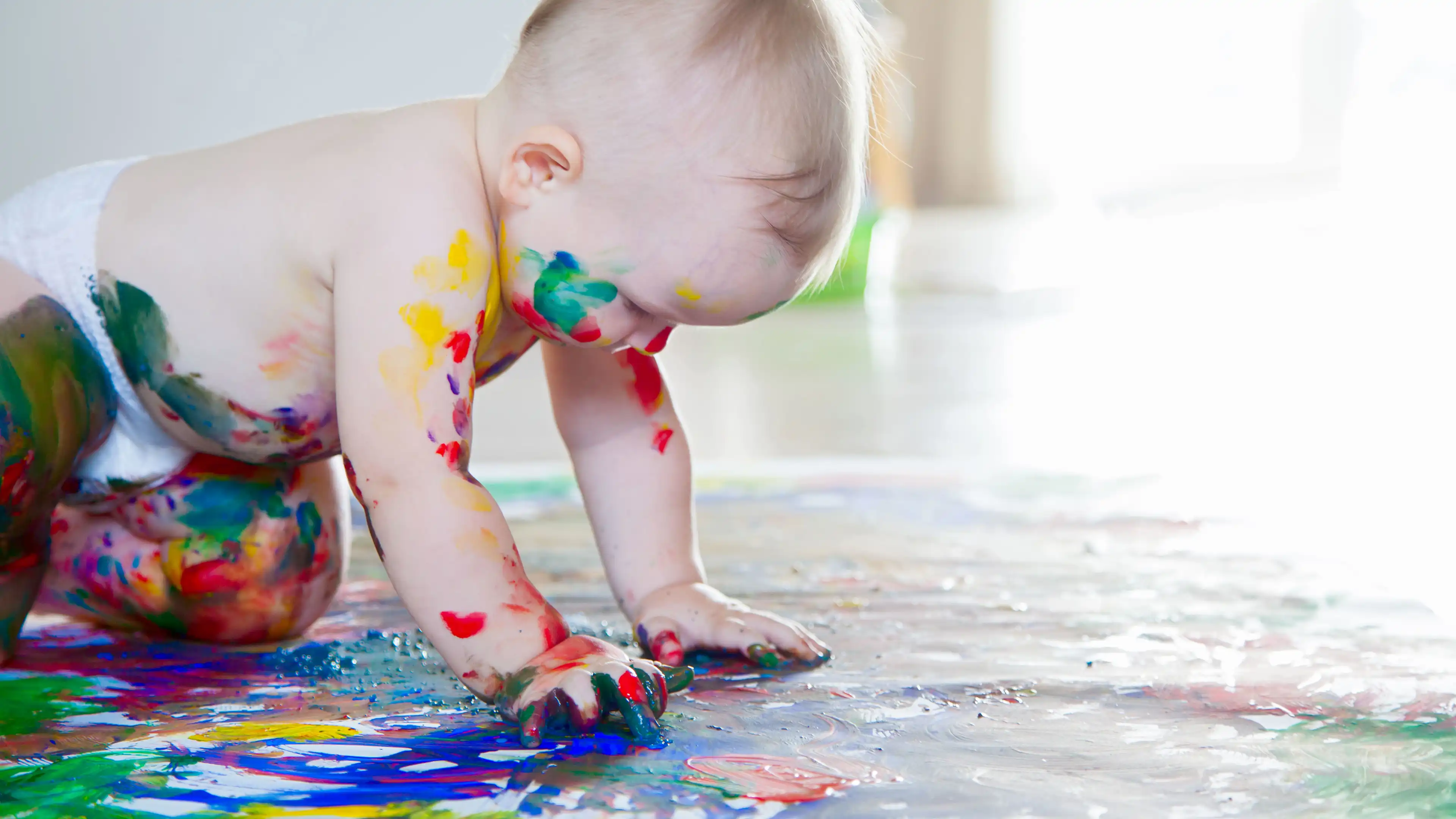 Children playing and learning in our nursery environment