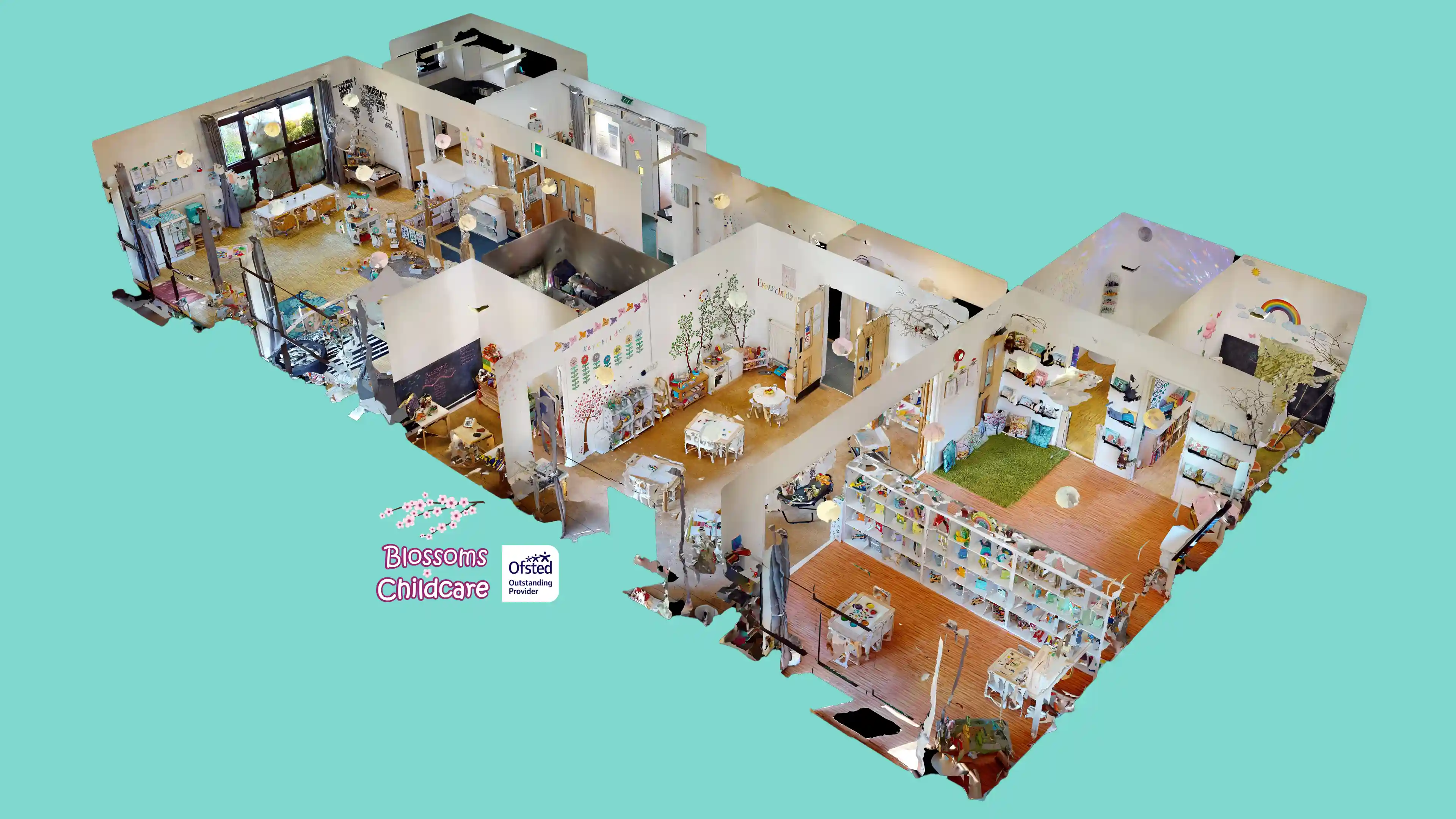 Indoor Learning Environment - Children engaged in indoor play activities